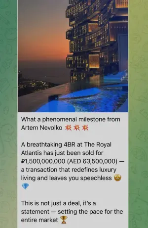 By 2 billion in 24 hours. A brief summary of our progress in the UAE