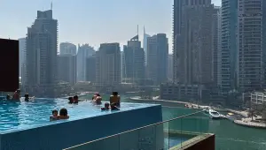 Marina Gate is the main skyscraper in Dubai Marina.