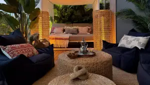 Designer apartments with a terrace on Bluewaters Island by Oleg Torbosov.