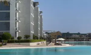 District One - Dubai's luxury neighborhood with villas and a lagoon