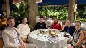 Traditional dinner with the best brokers together with Oleg Torbosov